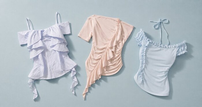 フリルに恋する。ガーリー派のTシャツ