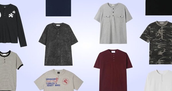 定番だけど、新鮮。ヘンリーネック
