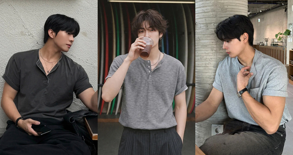 韓国男子風、タンディコーデ。