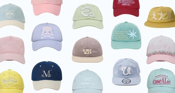 日差しを防いで、洒落る。カラーキャップ🧢